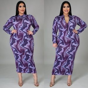 Plus Size Purple Dress